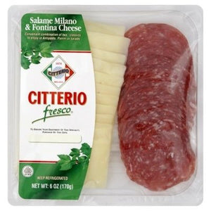Citterio Fresco Milano Salame Fontina Cheese 12/6 Oz [Peterson #26310]