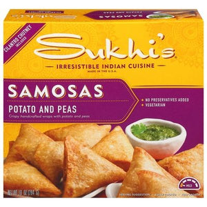 Sukhi`S Samosas, Cilantro & Chutney 6/10 Oz [UNFI #87967]