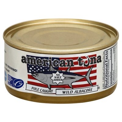 American Tuna Albcr Tuna,Pole Caught, No Salt 12/5 Oz [UNFI #70968]