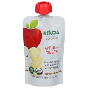 Kekoa Apple Ginger Puree 6/3.5 Oz [UNFI #65428]