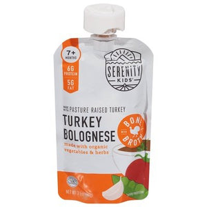 Serenity Kids Turkey Bolognese w/Bone Broth 6/3.5 OZ [UNFI #42055]