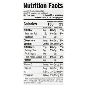 Skinnypop Popcorn Microwave Sea Salt 6 CT 6/6/2.8 OZ [UNFI #35552]