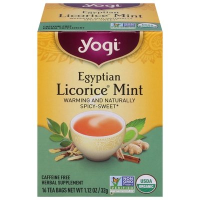 OG2 YOGi Tea Egyptian Licorice Mint 6/16 BAG [UNFI #79586] T