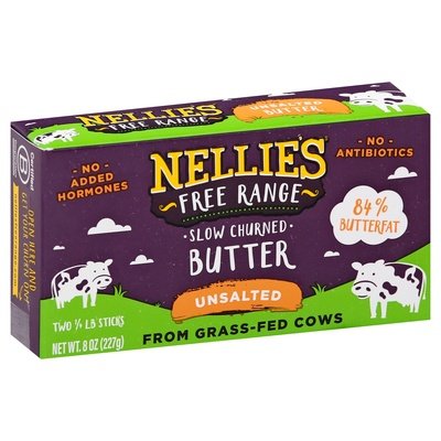 Nellie`S Unsalted Butter 12/8 OZ [UNFI #25295]