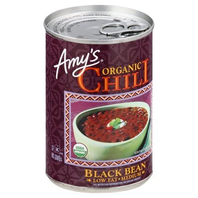 OG2 Amys Chili Black Bean Med Lf 12/14.7 OZ [UNFI #23722]