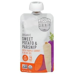 OG2 Serenity Kids Sweet Potato,Parsnip,Carrot 6/3.5 OZ [UNFI #45896]