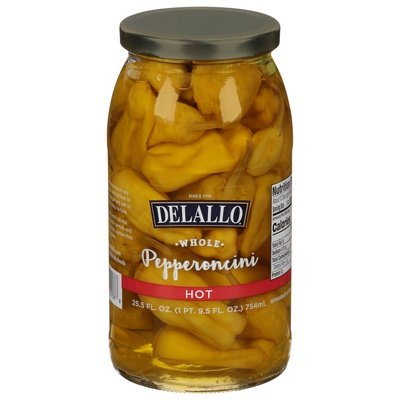 Delallo Pepperoncini Hot 6/25.5 OZ [UNFI #02702]