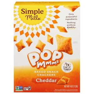 Simple Mills Cheddar Veggie Popmmms Crackers 6/4 Oz [UNFI #19561]