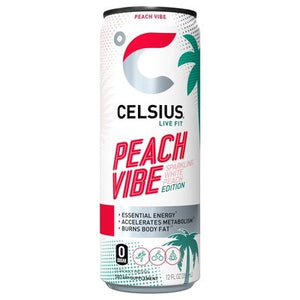 Celsius Sparkling Peach Vibe 12/12 Oz [UNFI #07281]
