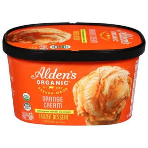 Aldens Organic Orange Cream Ice Cream 3/48 Oz [UNFI #71603]