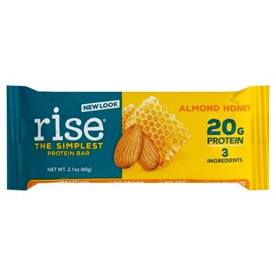 Rise Prtn Bar Alm/Honey 12/2.1 OZ [UNFI #08064]