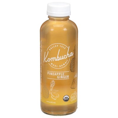 Valley Isle Kombucha Pineapple Ginger Kombucha 6/16 Oz [UNFI #18549]