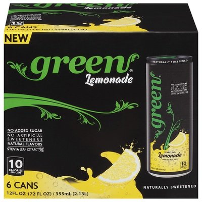 Green Sparkling Lemonade 4/6/12 Oz [UNFI #77198]