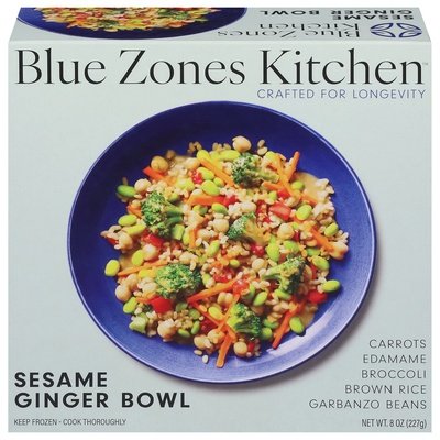 Blue Zones Kitchen Sesame Ginger Bowl,Brown Rice 6/8 Oz [UNFI #58241]