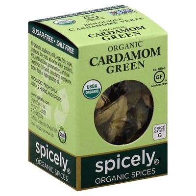 Spicely Organics Cardamom Pods, Green 6/.2 Oz [UNFI #14196]
