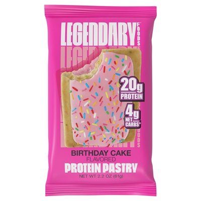Legendary Foods Birthday Cake 10/2.2 OZ [UNFI #03771]