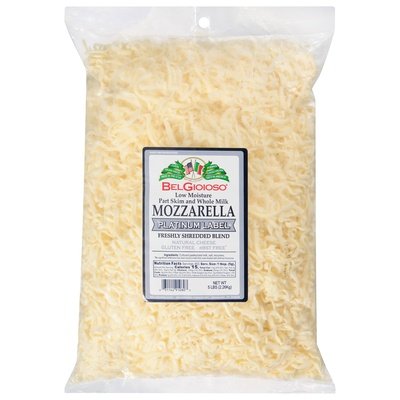 Bel Gioioso Mozzarella Platinum Shredded Blend 4/5 LB [Peterson #26612] ***PRICE PER LB***