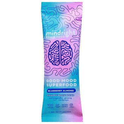 Mindright Blueberry Almond Bar 12/1.76 Oz [UNFI #17717]
