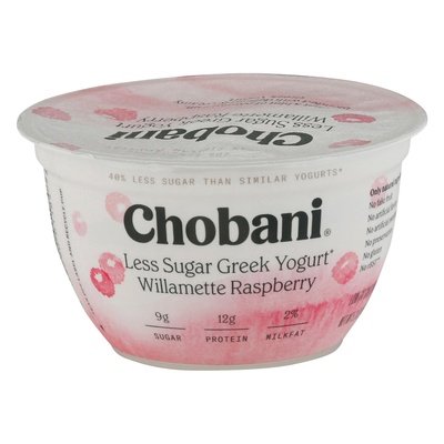 Chobani Willamette Raspberry 2% 12/5.3 Oz [UNFI #71187]