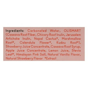 Olipop Strawberry Vanilla, 4 Pack 6/4/12 OZ [UNFI #10448]