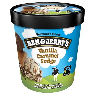 Ben & Jerrys Vanilla Caramel Fudge 8/Pt [UNFI #74771]
