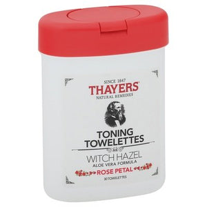Thayers Rose Petal Toning Towelettes 25 Ct [UNFI #353]