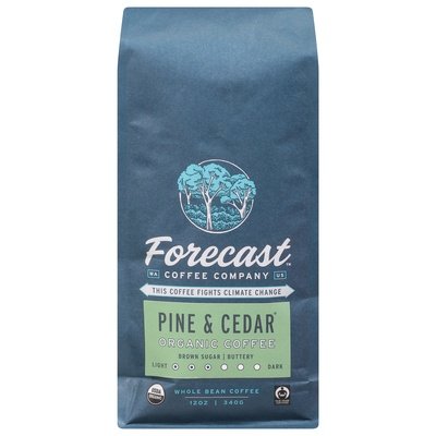 Forecast Coffee Company Coffee Whole Bean Pine Cedar 6/12 Oz [UNFI #18629]