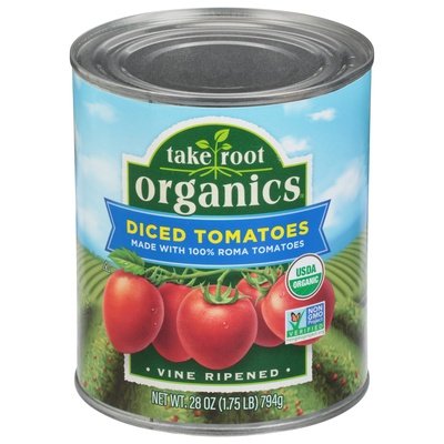 Take Root Organics Tomatoes,Diced 6/28 Oz   [UNFI #72071]