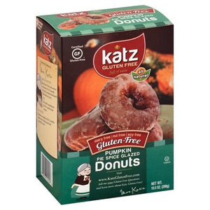 Katz Gluten Free Donuts Pumpkin Spice Glazed 6/10.5 Oz [UNFI #84022]