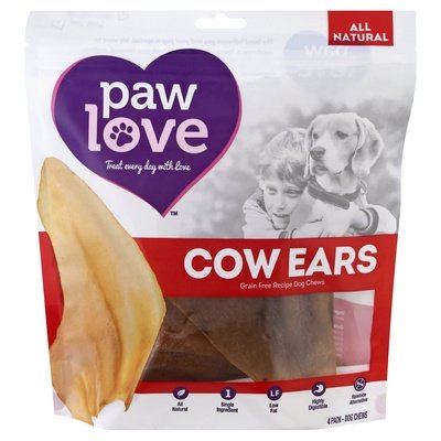 Pawlve Cow Ears Dog Trt  6/4 CT [UNFI #56855]