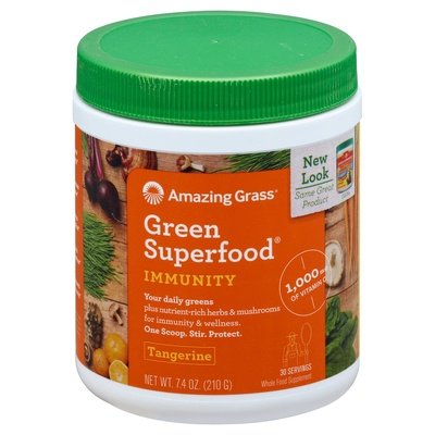 Amazing Grass Grn Sprfd Immunity, Tangerine 7.4 OZ [UNFI #43347] T