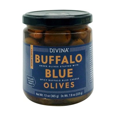 Divina Buffalo Blue Stuffed Olives Retail 6/7.8 Oz [Peterson #24250]