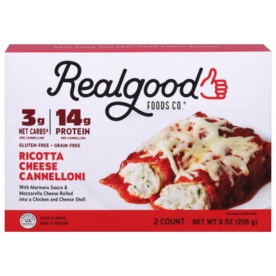 Real Good Foods Ricotta Cannelloni Marinara 8/9 OZ [UNFI #85989]