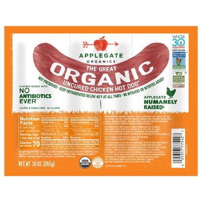 OG2 Af Chicken Hot Dogs 12/10 OZ [UNFI #54229]