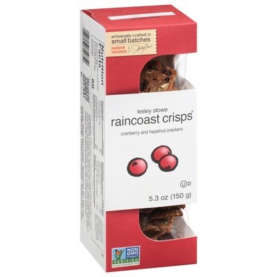 Raincoast Crisps Cracker Crisps Cranb Hazelnut 12/5.3 Oz [Peterson #28093]