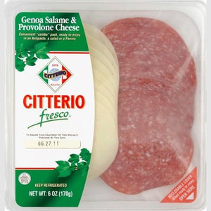 Citterio Fresco Genoa Provolone Cheese Tray 12/6 Oz [Peterson #26315]