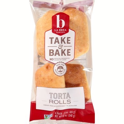La Brea Telera Rolls Take Bake (Torta Rolls) 12/12 Oz [Peterson #49925]