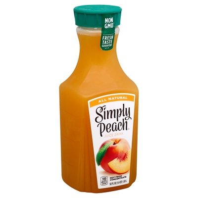 Smply Juice Peach 6/52 OZ [UNFI #69130]