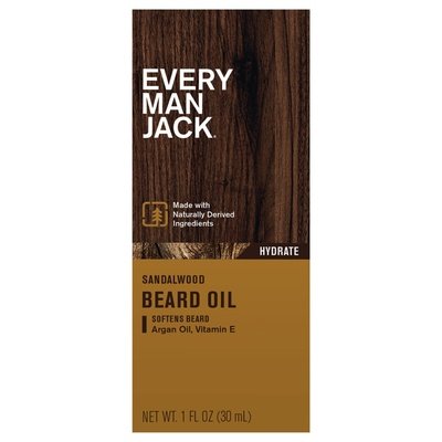 Every Man Jack Sandalwood Beard Oil 1 OZ [UNFI #16259] T