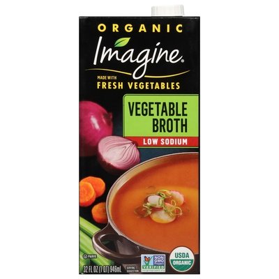 OG2 Imagine Foods Vegetable Broth 6/32 OZ [UNFI #09140]