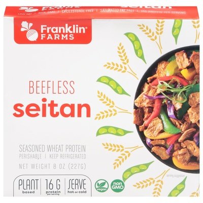 Franklin Farms Seitan Beefless 6/8 OZ [UNFI #74716]