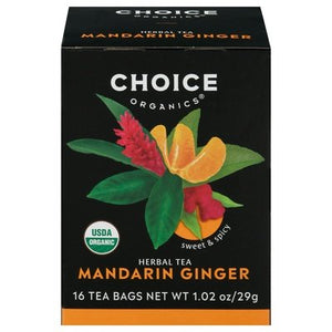 Choice Organic Teas Tea Mandarin Ginger 6/16 Bag [UNFI #02619]