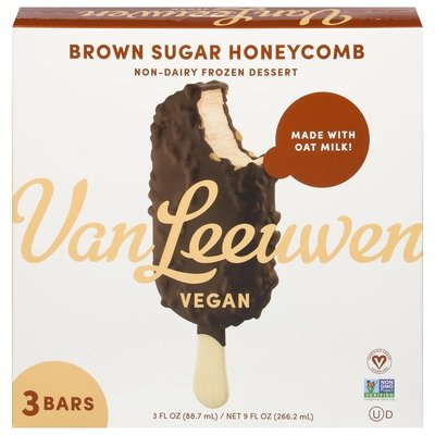 Van Leeuwen Ice Cream Brown Sugar Honeycomb, 3Ct 8/9 Oz [UNFI #45991]