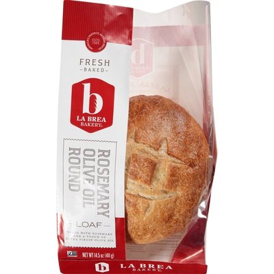 La Brea Bread Rosemary Olv Oil Round 12/16 Oz [Peterson #49916]
