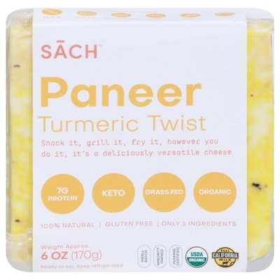 Sach Foods Turmeric Twist Paneer 12/6 Oz [Peterson #26119]