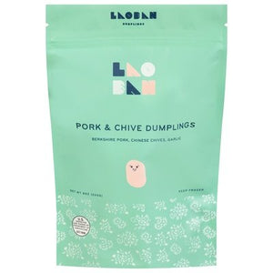 Laoban Dumplings Pork And Chives  6/8 Oz [UNFI #16690]