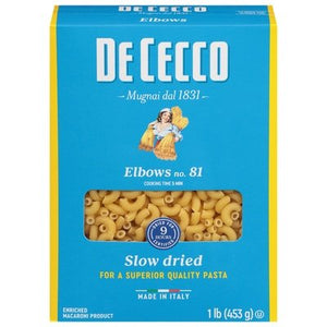 Dececco Elbows Pasta 20/16 OZ [UNFI #64750]