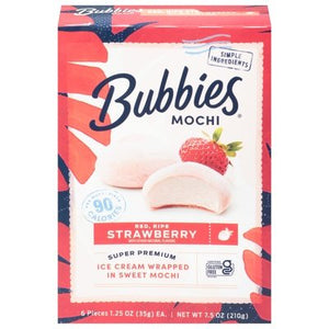 Bubbies Mochi Icrm Straw 8/7.5 OZ [UNFI #08366]