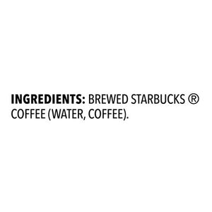 Starbucks Coffee Medium Roast Unsweetened 8/48 Oz [UNFI #10075]