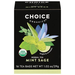 OG2 Choice Organic Teas Mint Sage 6/16 BAG [UNFI #01107]